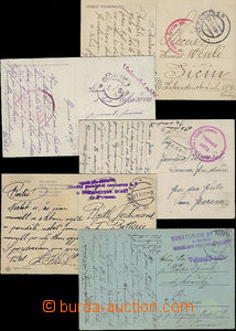 49825 - 1919-20 Nemocnice - sestava 5ks pohlednic zaslaných ze zdra