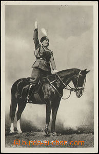 50109 - 1937 Mussolini na koni, prošlá, příležitostné raz. 29.