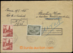 50188 - 1943 GENERALGOUVERNEMENT  služební dopis vyfr. 2x výplatn