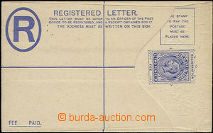 50190 - 1913 celinová obálka pro R dopis, známka Jiří V. 2P, do