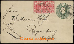 50203 - 1911 TRANSVAAL stationary cover Asch.1a, added franking of M
