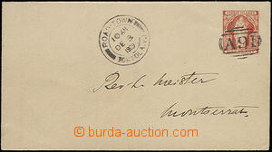 50205 - 1909 VIRGIN ISLANDS stationery envelope Asch.1, daily postma