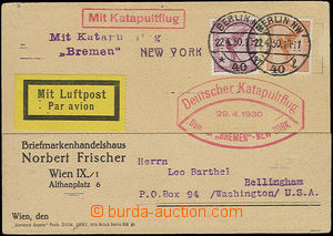 50244 - 1930 DEUTSCHLAND  letecká celistvost (firemní lístek) zas