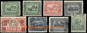 50324 - 1910-27 ITALIAN ERITREA assembly of 8 pieces of stamps Mi.39
