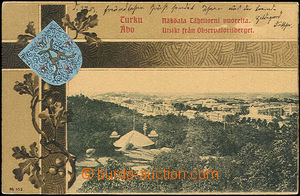 50401 - 1903 Turku - celkový pohled, městský znak; DA, prošlá s