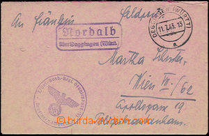 50436 - 1943 KT ORANIENBURG  dopis vč. obsahu s razítkem poštovny