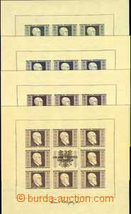 50446 - 1946 Mi.Klb. 772-775, aršíky Renner včetně originílníc