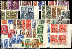 50574 - 1944 Chust assembly of 62 pieces of stamps with Chustecky ov