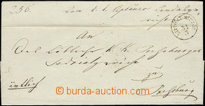 50649 - 1853 skládaný dopis Ex offo s jednokruhovým raz. Liptó S