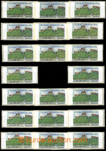 50781 - 2000-1 Pof.AT1 Veveří (castle), complete. line stamps from