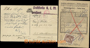 50819 - 1944 KT MAUTHAUSEN  pohlednice zaslaná do KT(!) a podací l