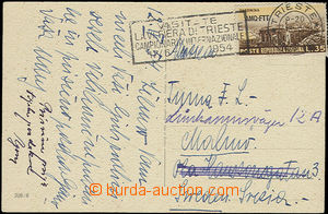 50841 - 1954 A Zone, Mi.224, view card sent to Sweden, daily postmar