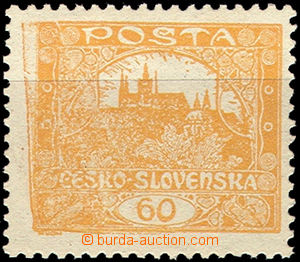 50903 -  Pof.17 60h yellow-orange, with printing flaw skidding print