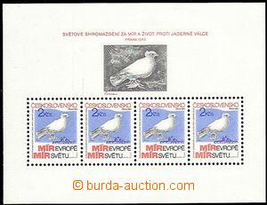 50923 - 1983 Pof.A2597B, miniature sheet Congress for Peace and life