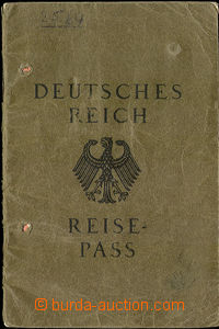 50936 - 1927 německý cestovní pas vydaný v r. 1929 v Landshutu v