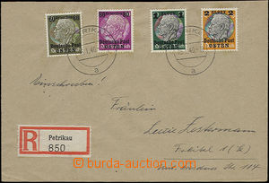 50985 - 1940 GENERAL GOVERNMENT  Reg letter franked koncovými value