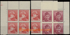 51044 - 1945 Pof.2x389, 396, London-issue 20h and 1,50Kčv horníh c