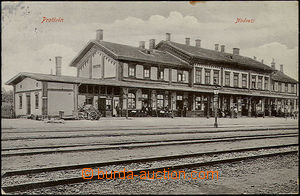 51150 - 1907 Protivín - nádraží; prošlá, lehce odřený růže