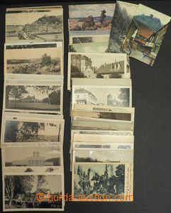 51211 - 1900-30 sestava 105ks místopisných pohlednic, 77ks domác