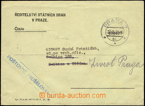 51262 - 1939 úřední dopis Státních drah zaslaný do obsazeného