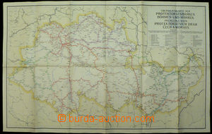 51298 - 1940 railway map Protectorate Bohemia-Moravia, scale 1:400.0