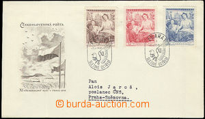 51324 - 1948 ministerial FDC XI. festival, with stamp. Pof.467-69, o