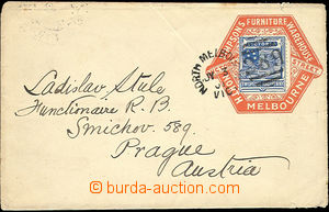51367 - 1901 envelope with pre-printed place for mounting stamp., to