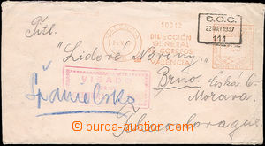 51369 - 1937 SPAIN  dopis od interbrigadisty adresovaný do ČSR, s 