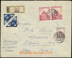 51399 - 1940 R-dopis do vlastních rukou se zaplaceným poplatkem 2k