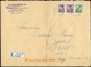 51416 - 1942 SERBIEN firm letter (A4 shape), sent to the Protectorat