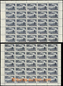 51540 - 1930 Pof.L11 T II., 2 middle sheet, lower with plate number 