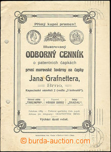 51652 - 1910 illustrated special pricelist firm John Grafnetter, Brn