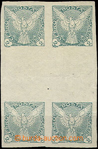 51653 - 1918 Pof.NV1Ms 33mm, two-stamps vert. gutter as Pr, very lig