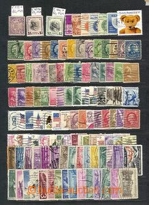51696 - 1922-75 USA  comp. of stamps on stock-sheet A4, contains i.a