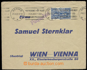 51756 - 1932 firemní dopis podaný na moři během plavby z Islandu