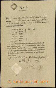 51929 - 1809 rakouský cestovní pas platný na 8 dní
