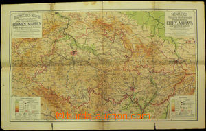 51989 - 1941 school map Protectorate Bohemia and Moravia, 1:900.000,