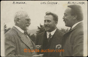 51994 - 1928 A.Mucha, L. Šaloun a A.Kalvoda na prošlé fotopohledn