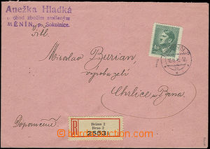52035 - 1945 firemní R dopis vyfr. zn. A.H. 4,20K, Pof.122, DR Brno
