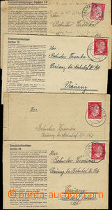 52038 - 1943-45 concentration camp DACHAU, assembly of 4 pieces of e