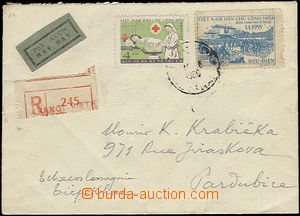 52046 - 1966 VIETNAM registered airmail letter sent to Czechoslovaki