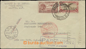 52150 - 1934 Let-dopis zaslaný do Německa, vyfr. zn. Mi.620, 597, 