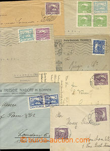 52415 - 1919-20 comp. 7 pcs of entires addressed to England, Switzer