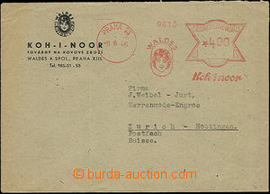 52474 - 1946 commercial envelope paid/franked print meter stmp KOH-I