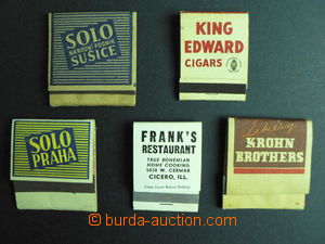 53546 -  collection advertising flat matches, 41 pcs of with full or