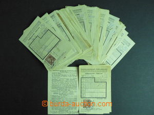 54368 - 1942-3 BOHEMIA-MORAVIA, comp. of ca. 140 pcs of certificates