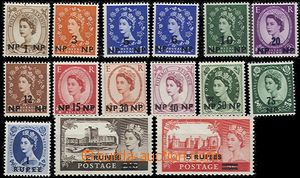 54547 - 1960-61 Mi.80-94, postage stmp Great Britain with overprint,