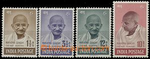 54548 - 1948 INDIA  Mi.187-90 M. Gandhi, complete set., mint never h