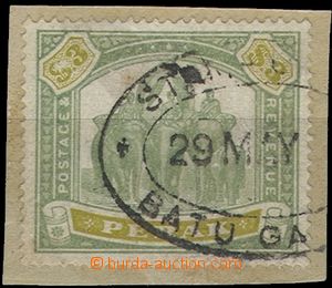 55283 - 1895 Mi.31, value 3$ on cut-square, c.v.. 550€