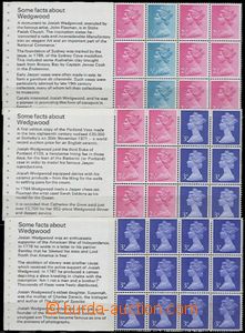 55374 - 1972 STAMP BOOKLETS  Mi.H-Blatt 73, 74, 75 and 76, 4x sheets